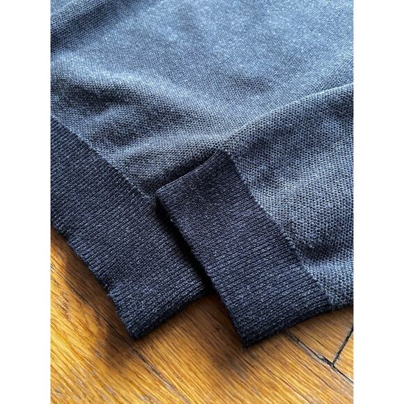 TOMMY BAHAMA Reversible Grey/Black 1/4 Zip Pima Cotton Sweater sz XXL - Picture 11 of 15